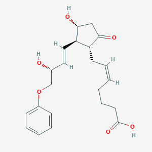 molecular formula C22H28O6 B158859 (Z)-7-[(1R,2R,3R)-3-羟基-2-[(1E,3R)-3-羟基-4-苯氧基-1-丁烯基]-5-氧代环戊基]-5-庚烯酸 CAS No. 54382-74-0