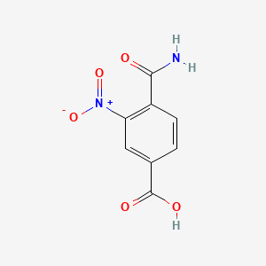 molecular formula C8H6N2O5 B1588652 4-Carbamoyl-3-nitrobenzoic acid CAS No. 87594-59-0