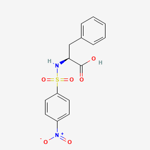 molecular formula C15H14N2O6S B1588654 N-(4-硝基苯磺酰基)-L-苯丙氨酸 CAS No. 64501-87-7