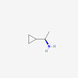 molecular formula C5H11N B1588663 (R)-1-环丙基乙胺 CAS No. 6240-96-6