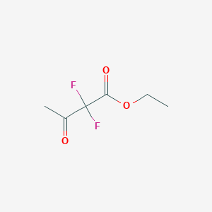 molecular formula C6H8F2O3 B1588664 2,2-二氟-3-氧代丁酸乙酯 CAS No. 2266-48-0