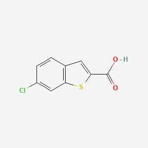 molecular formula C9H5ClO2S B1588672 6-氯-1-苯并噻吩-2-羧酸 CAS No. 26018-73-5