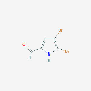 molecular formula C5H3Br2NO B1588694 4,5-dibromo-1H-pyrrole-2-carbaldehyde CAS No. 932-82-1
