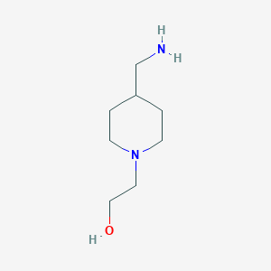 molecular formula C8H18N2O B1588695 2-(4-(Aminomethyl)piperidin-1-yl)ethanol CAS No. 21168-72-9