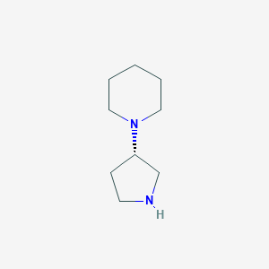 molecular formula C9H18N2 B1588701 1-(3S)-3-Pyrrolidinyl-piperidine CAS No. 917560-78-2
