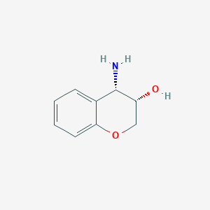 molecular formula C9H11NO2 B1588713 (3S,4S)-4-氨基色满-3-醇 CAS No. 58810-67-6