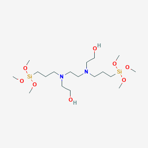 B1588715 N,N'-Bis(hydroxyethyl)-N,N'-bis(trimethoxysilylpropyl)ethylenediamine CAS No. 214362-07-9