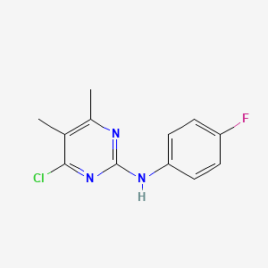 B1588719 4-Chloro-N-(4-fluorophenyl)-5,6-dimethylpyrimidin-2-amine CAS No. 199463-20-2