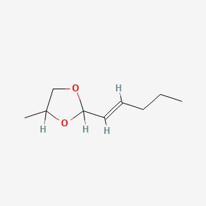 B1588727 (E)-4-Methyl-2-(pent-1-enyl)-1,3-dioxolane CAS No. 94089-21-1