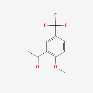 molecular formula C10H9F3O2 B1588768 1-(2-Methoxy-5-trifluoromethylphenyl)ethanone CAS No. 503464-99-1