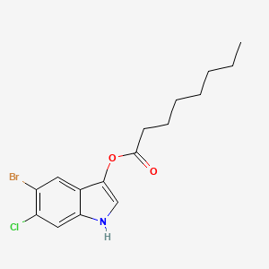 molecular formula C16H19BrClNO2 B1588769 5-溴-6-氯-3-吲哚基辛酸酯 CAS No. 209347-94-4