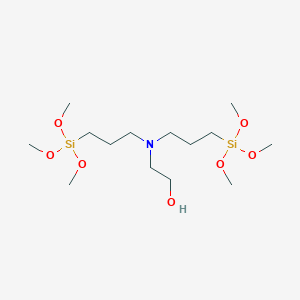 B1588776 Ethanol, 2-[bis[3-(trimethoxysilyl)propyl]amino]- CAS No. 264128-94-1