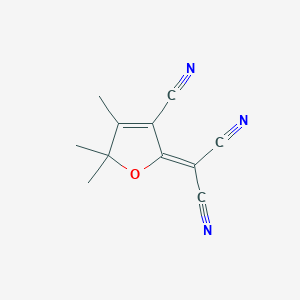 molecular formula C11H9N3O B1588782 2-(3-氰基-4,5,5-三甲基呋喃-2-亚甲基)丙二腈 CAS No. 171082-32-9