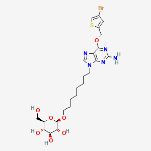 molecular formula C24H34BrN5O7S B1588804 Glucose-conjugated MGMT inhibitor CAS No. 382607-78-5