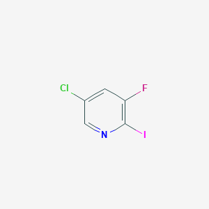 molecular formula C5H2ClFIN B1588823 5-氯-3-氟-2-碘吡啶 CAS No. 514797-98-9