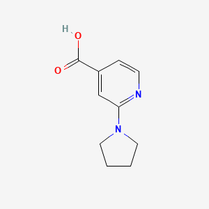 molecular formula C10H12N2O2 B1588840 2-吡咯烷-1-基-烟酸 CAS No. 98088-04-1