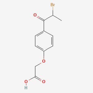 B1588864 4-(2-Bromopropionyl)phenoxyacetic acid CAS No. 33254-93-2