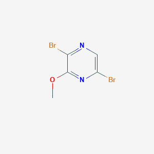 molecular formula C5H4Br2N2O B1588872 2,5-二溴-3-甲氧基吡嗪 CAS No. 489431-66-5