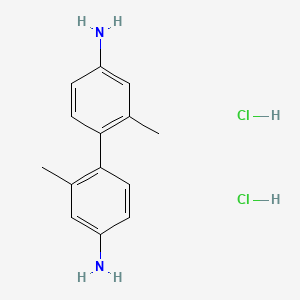 molecular formula C14H18Cl2N2 B1588888 2,2'-二甲基-1,1'-联苯-4,4'-二胺二盐酸盐 CAS No. 60410-99-3