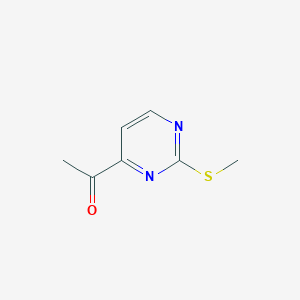 molecular formula C7H8N2OS B1588911 1-(2-(Methylthio)pyrimidin-4-yl)ethanone CAS No. 496863-48-0