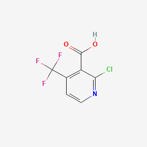 molecular formula C7H3ClF3NO2 B1588917 2-氯-4-(三氟甲基)烟酸 CAS No. 590371-81-6