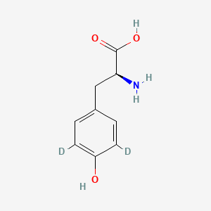 molecular formula C9H11NO3 B1588921 L-4-Hydroxyphenyl-3,5-d2-alanine CAS No. 30811-19-9