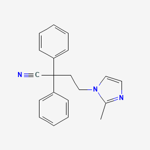 molecular formula C20H19N3 B1588928 4-(2-甲基-1H-咪唑-1-基)-2,2-二苯基丁腈 CAS No. 214777-43-2