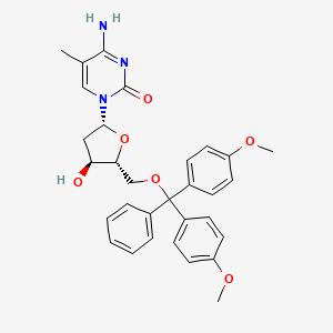 molecular formula C31H33N3O6 B1588979 1-((2R,4S,5R)-5-((bis(4-methoxyphenyl)(phenyl)methoxy)methyl)-4-hydroxytetrahydrofuran-2-yl)-4-imino-5-methyl-1,4-dihydropyrimidin-2-ol CAS No. 176755-83-2