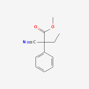 molecular formula C12H13NO2 B1588984 甲基2-氰基-2-苯基丁酸酯 CAS No. 24131-07-5