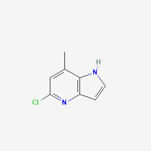 molecular formula C8H7ClN2 B1588988 5-氯-7-甲基-1H-吡咯并[3,2-B]吡啶 CAS No. 357263-43-5