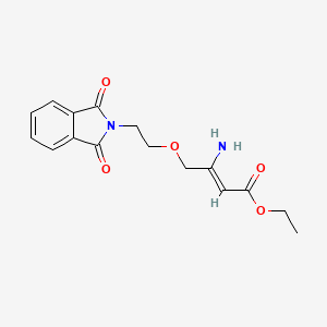 B1588993 Ethyl 3-amino-4-(2-(1,3-dioxoisoindolin-2-yl)ethoxy)but-2-enoate CAS No. 265136-65-0