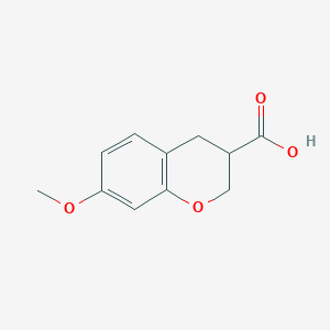 molecular formula C11H12O4 B1589002 7-甲氧基色满-3-羧酸 CAS No. 3187-51-7