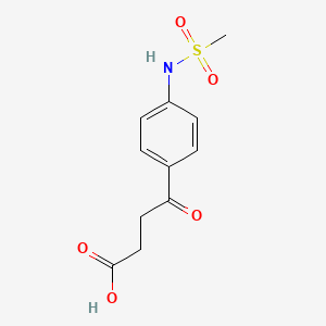 B1589007 4-(4-(Methylsulfonamido)phenyl)-4-oxobutanoic acid CAS No. 100632-57-3