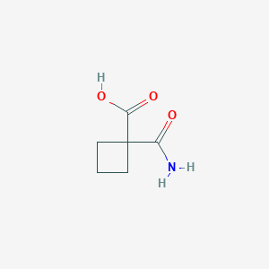 molecular formula C6H9NO3 B1589009 1-carbamoylcyclobutane-1-carboxylic Acid CAS No. 845621-11-6