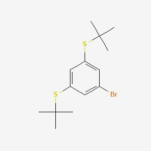molecular formula C14H21BrS2 B1589030 1-溴-3,5-双(叔丁基硫代)苯 CAS No. 795274-44-1
