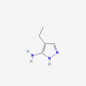 molecular formula C5H9N3 B1589032 4-乙基-1H-吡唑-3-胺 CAS No. 43024-15-3
