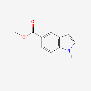 molecular formula C11H11NO2 B1589053 7-甲基-1H-吲哚-5-甲酸甲酯 CAS No. 180624-25-3