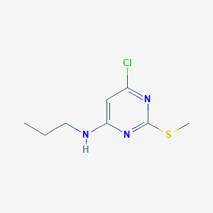 molecular formula C8H12ClN3S B1589083 4-氯-6-丙氨基-2-甲硫基嘧啶 CAS No. 261765-64-4