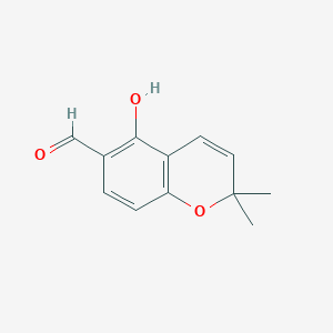 molecular formula C12H12O3 B1589084 5-羟基-2,2-二甲基-2H-香豆素-6-甲醛 CAS No. 54287-99-9