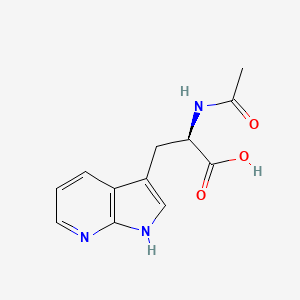 B1589085 (R)-2-Acetamido-3-(1H-pyrrolo[2,3-b]pyridin-3-yl)propanoic acid CAS No. 211180-00-6