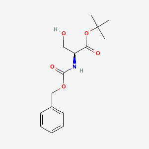 B1589091 (S)-tert-Butyl 2-(((benzyloxy)carbonyl)amino)-3-hydroxypropanoate CAS No. 59859-77-7