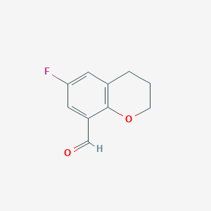molecular formula C10H9FO2 B1589097 6-氟色满-8-甲醛 CAS No. 82060-91-1