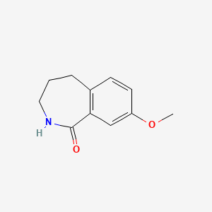 B1589099 8-Methoxy-2,3,4,5-tetrahydro-benzo[c]azepin-1-one CAS No. 22246-71-5