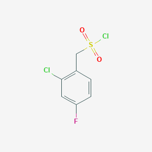 molecular formula C7H5Cl2FO2S B1589119 (2-氯-4-氟苯基)甲磺酰氯 CAS No. 541528-45-4
