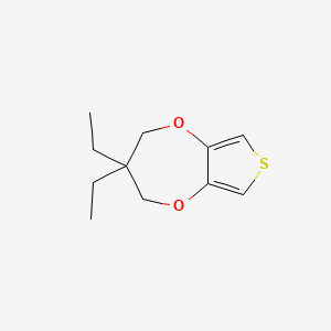 molecular formula C11H16O2S B1589135 3,3-二乙基-3,4-二氢-2H-噻吩并[3,4-b][1,4]二噁戊环 CAS No. 259139-19-0