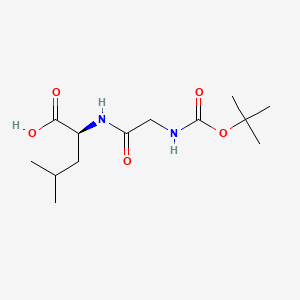 molecular formula C13H24N2O5 B1589148 Boc-甘氨酸-亮氨酸-OH CAS No. 51871-42-2