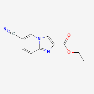 molecular formula C11H9N3O2 B1589187 6-氰基咪唑并[1,2-a]吡啶-2-甲酸乙酯 CAS No. 214958-33-5