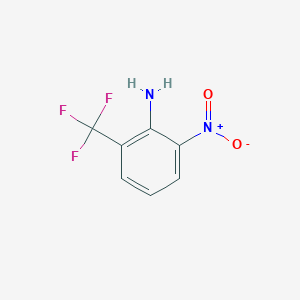 molecular formula C7H5F3N2O2 B1589192 2-Nitro-6-(trifluoromethyl)aniline CAS No. 24821-17-8