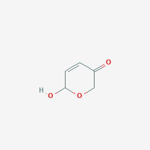 molecular formula C5H6O3 B1589198 6-羟基-2H-吡喃-3(6H)-酮 CAS No. 35436-57-8
