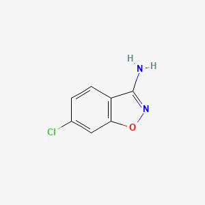 molecular formula C7H5ClN2O B1589200 6-Chloro-benzo[d]isoxazol-3-ylamine CAS No. 89692-53-5